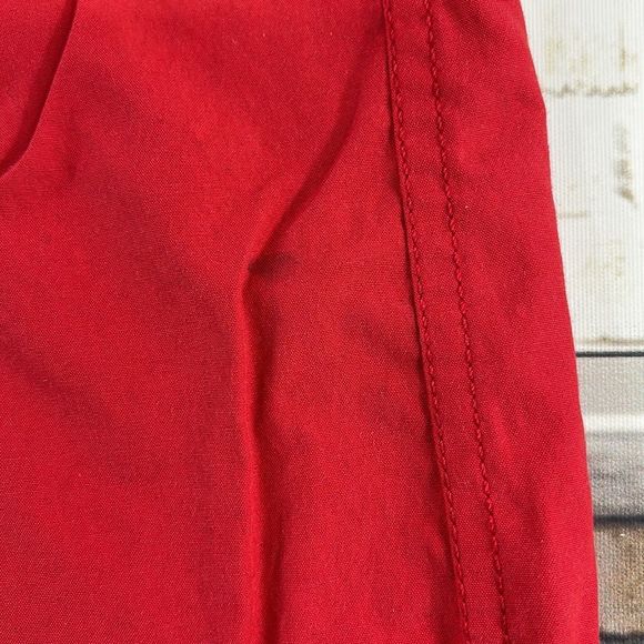 Men’s G-Net Red & Black Cotton Blend 2 Pocket Zipper Button Down Shirt (4XL) P22 - Picture 9 of 9